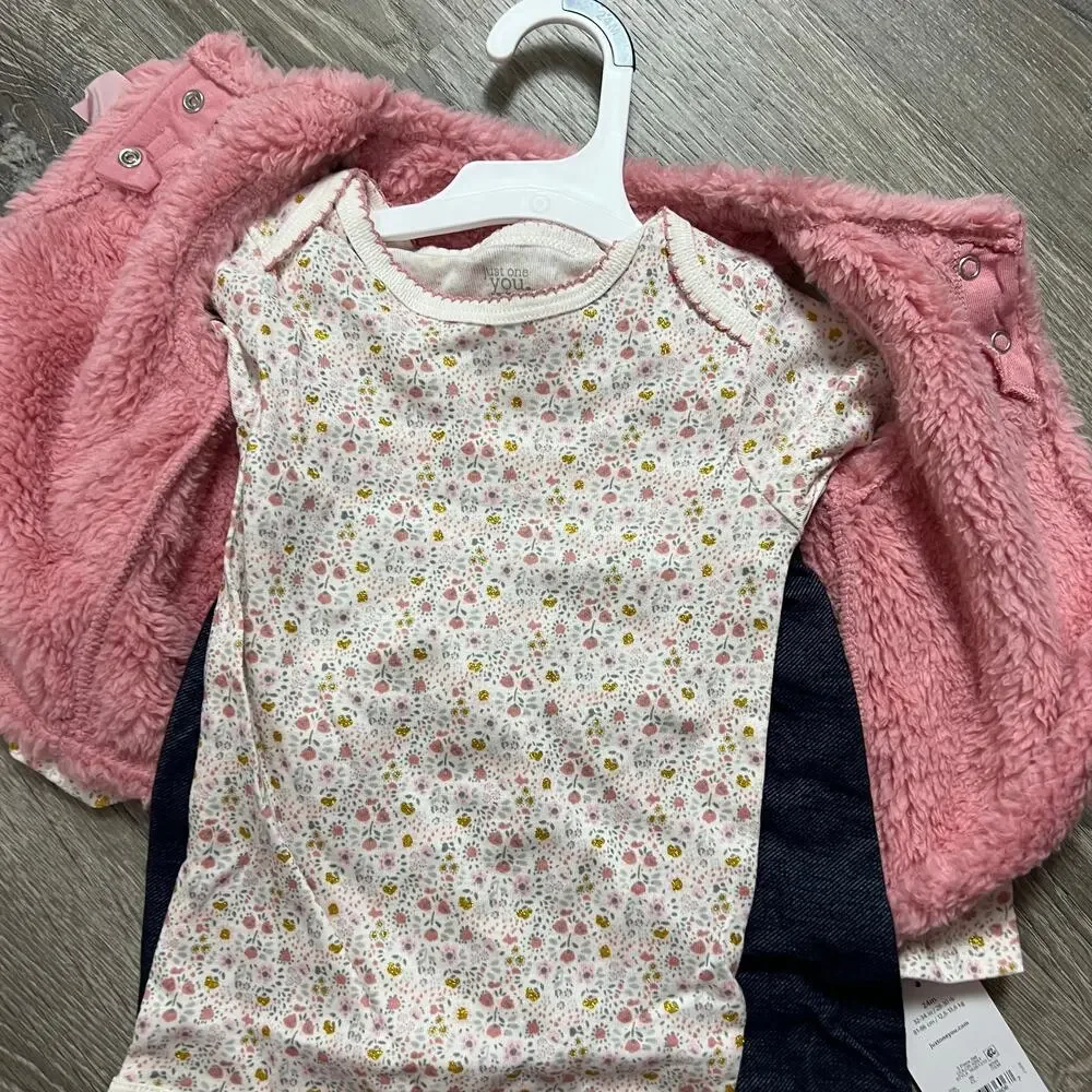 Just One You Baby Girls' Sherpa Top and Bottom Set - Size 24 Months - NWT